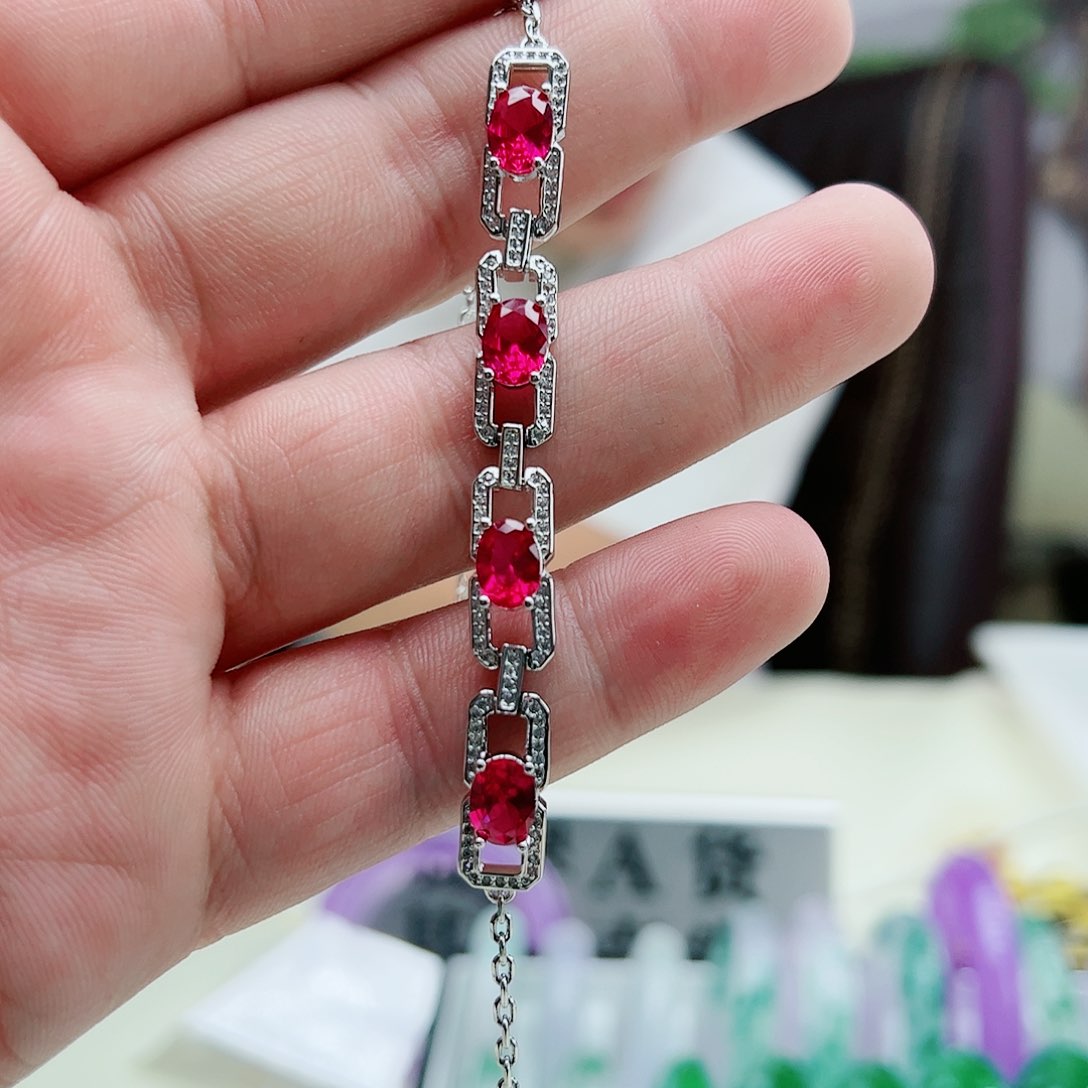 碧玺吊坠(赠链)银S925镶嵌