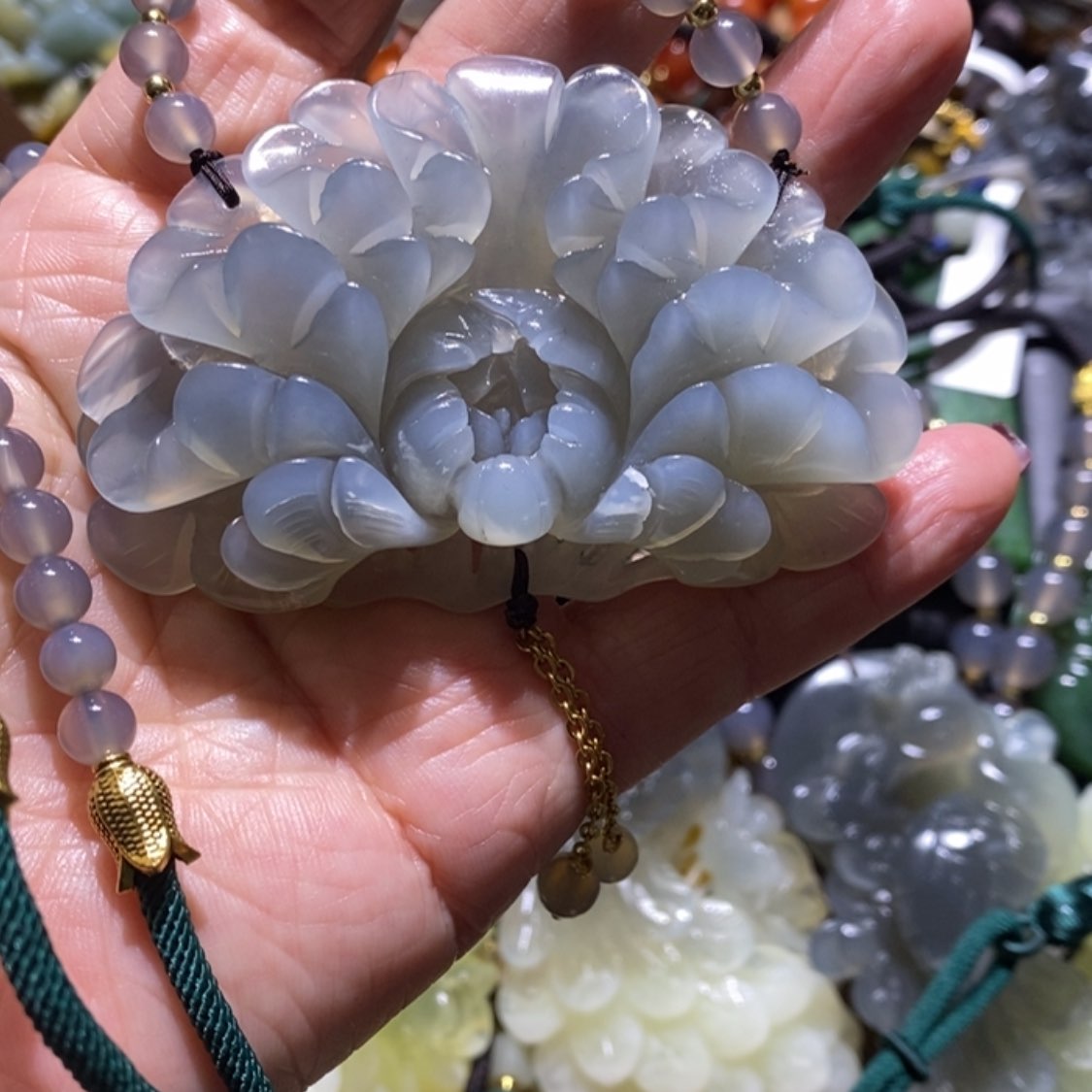 【闪购商品】岫玉毛衣链未镶嵌