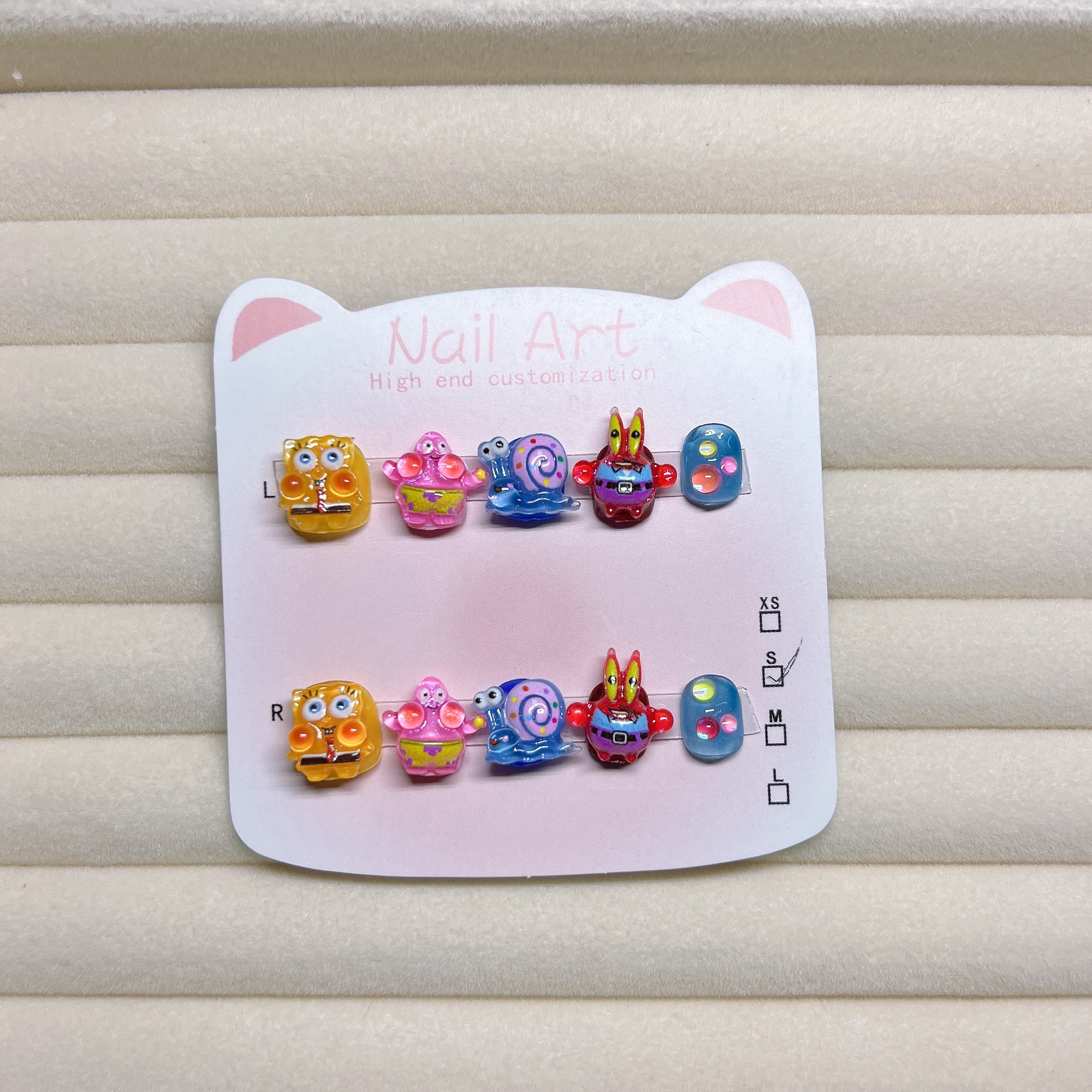 小孩穿戴甲合集 海绵宝宝3-8岁手工穿戴甲可反复穿