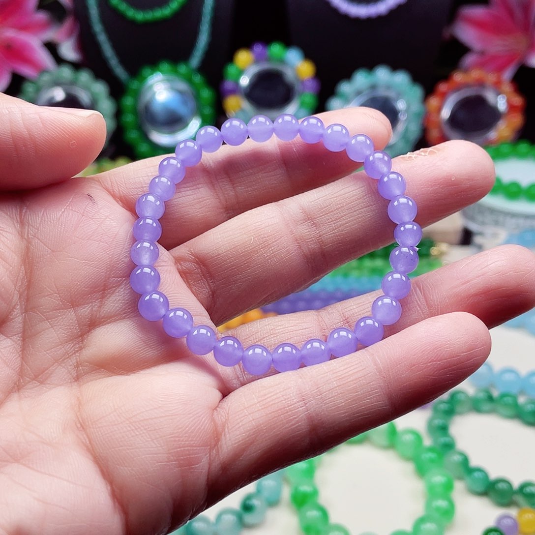 翡翠未镶嵌颈饰卡6翡翠珠链男女款02