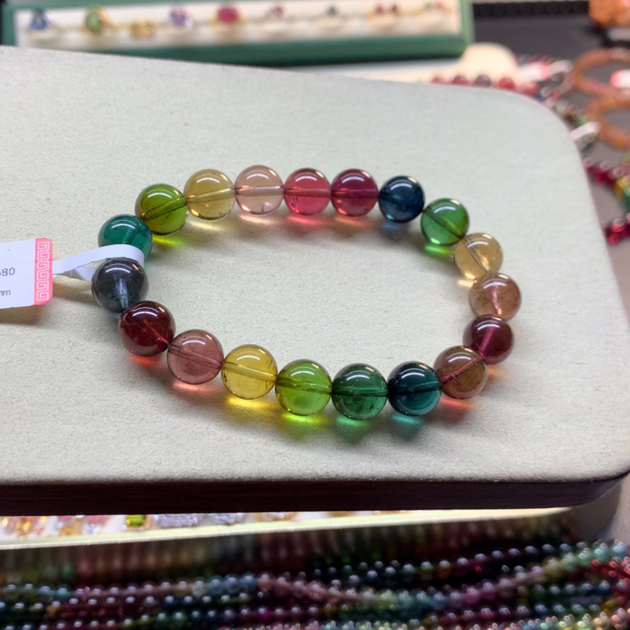 【闪购商品】碧玺手串未镶嵌浓艳彩虹