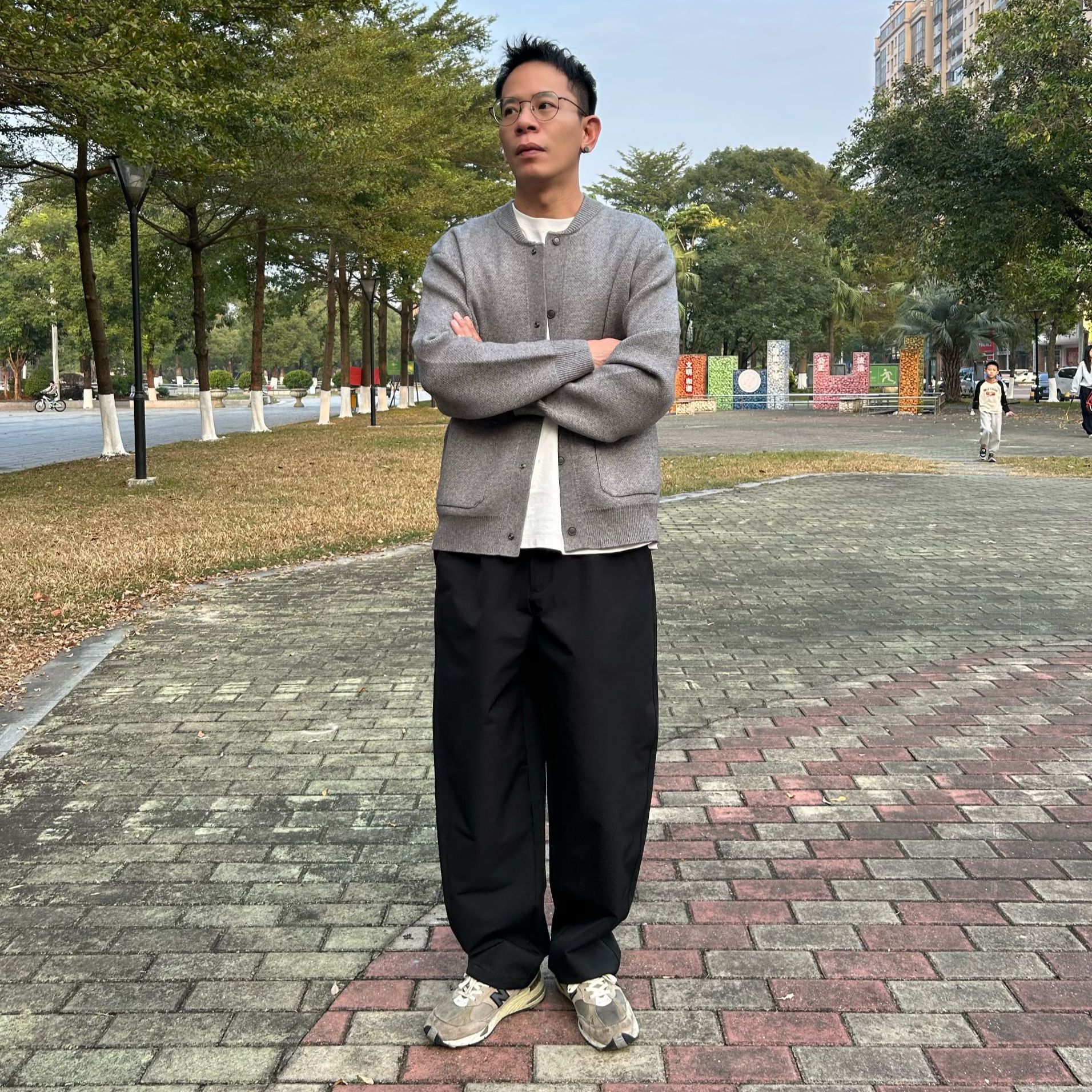 现货【毛衣老钱风针织衫纽扣开衫】慵懒秋冬舒适男士百搭26921休闲