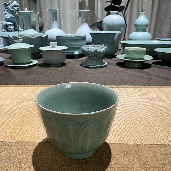 陶其他全手工，莲花杯