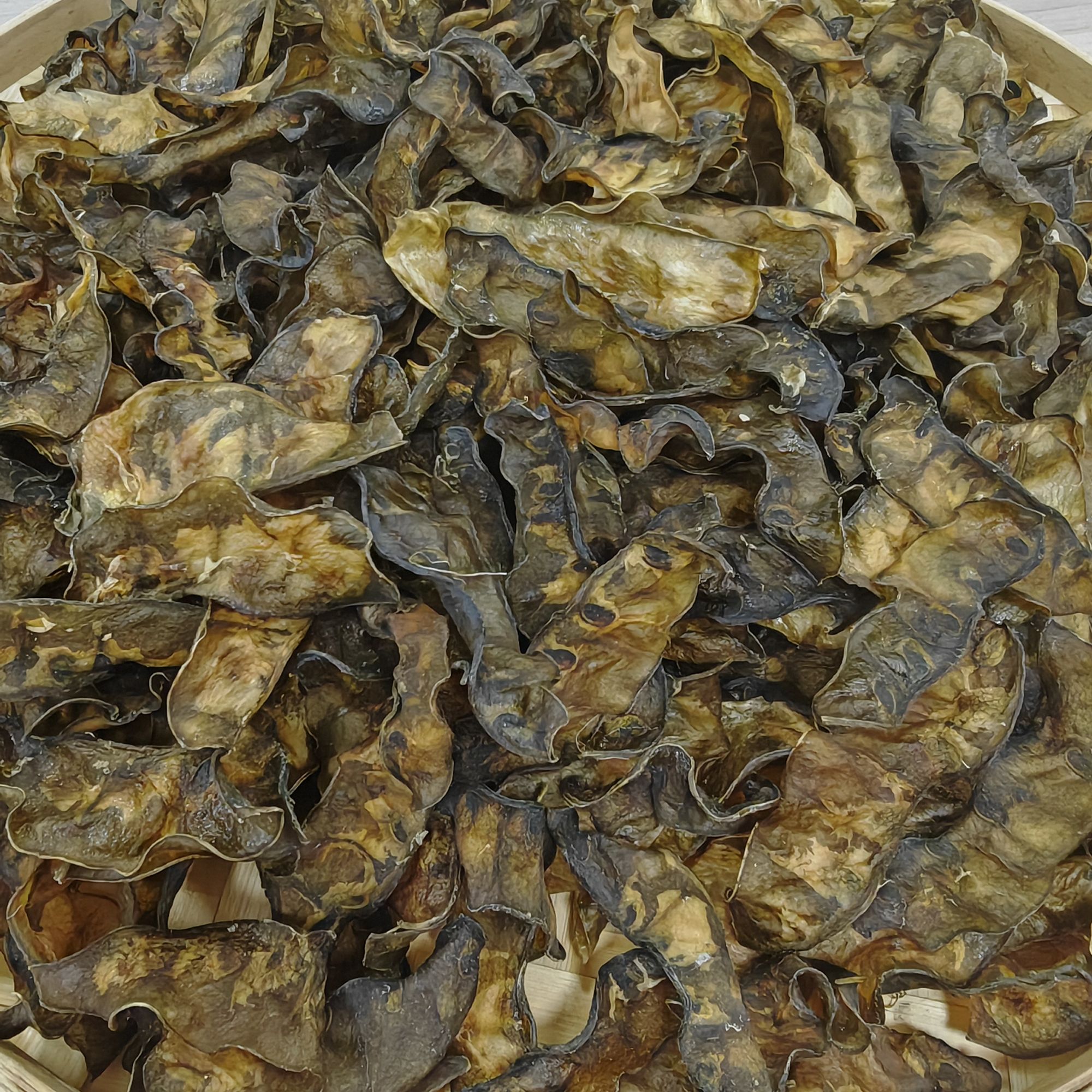 当季（自然晾晒）农家自晒干米豆皮子炖肉吃