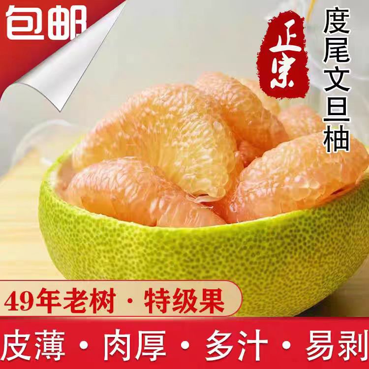 【特惠】老树正宗福建仙游度尾文旦柚子新鲜批发有孔果【介意慎拍】！
