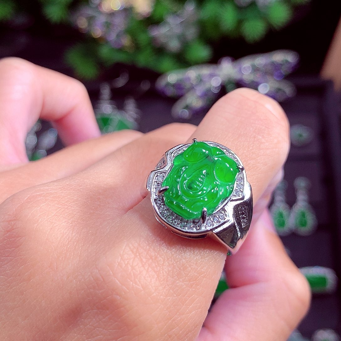 颈饰未镶嵌翡翠天然