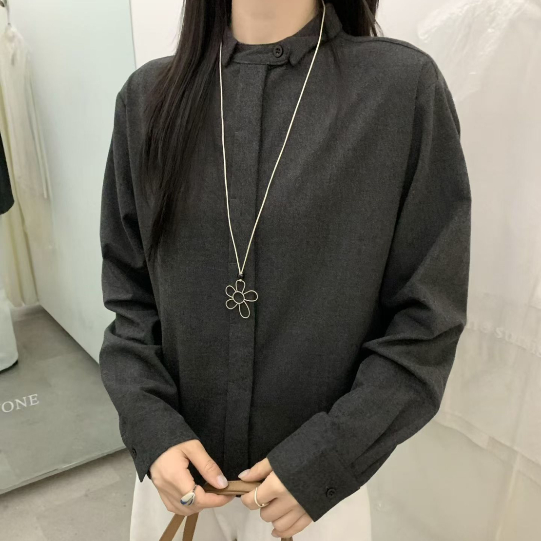 简约韩版衬衣7216-3