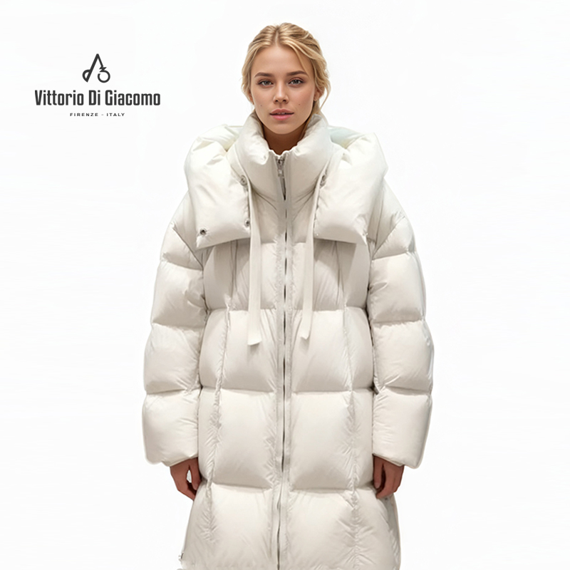 VittorioDiGiacomo/迪伽默鹅绒服中长款女-9550911152