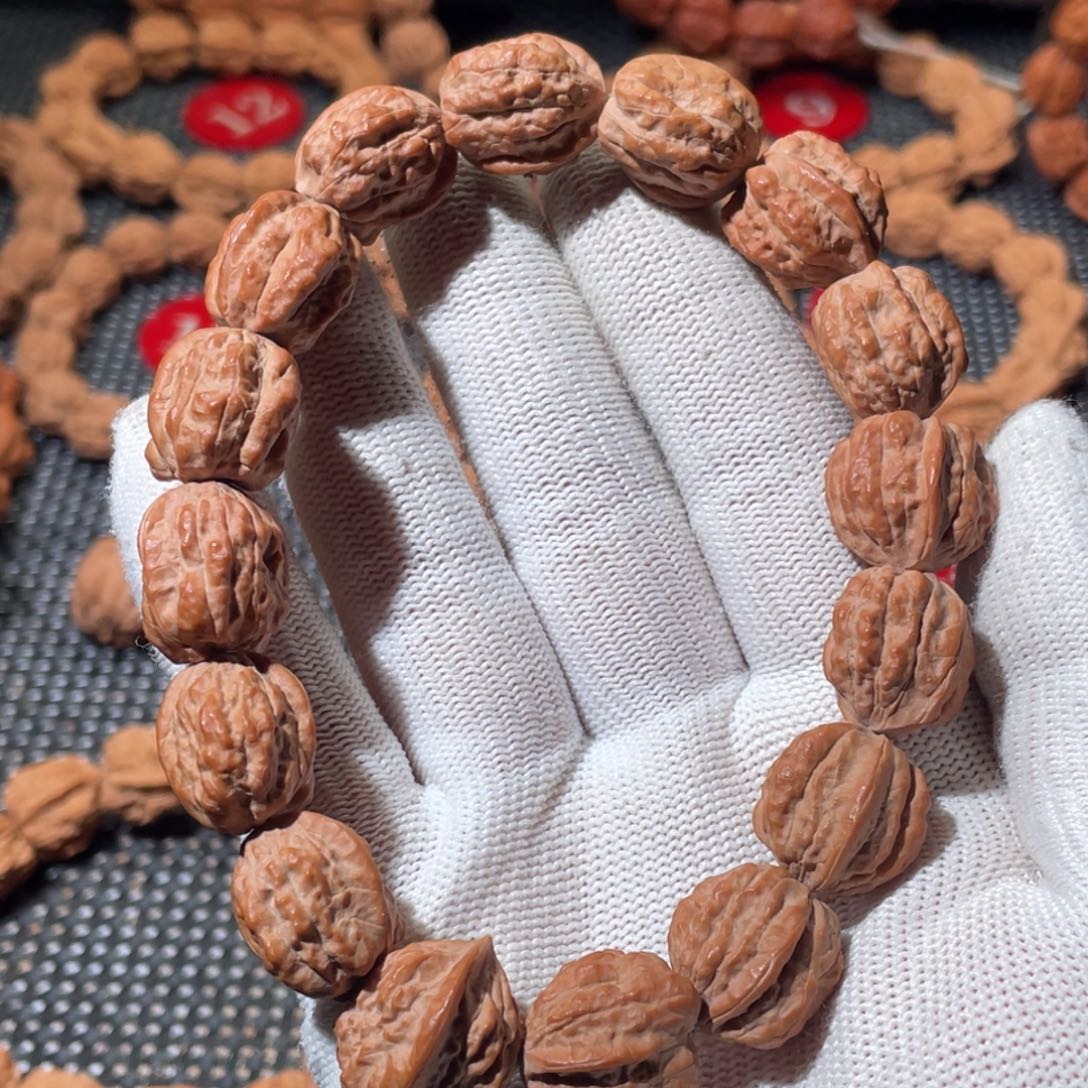 阿***乐文玩核桃手串嵩山蛤蟆头精品小手持原皮