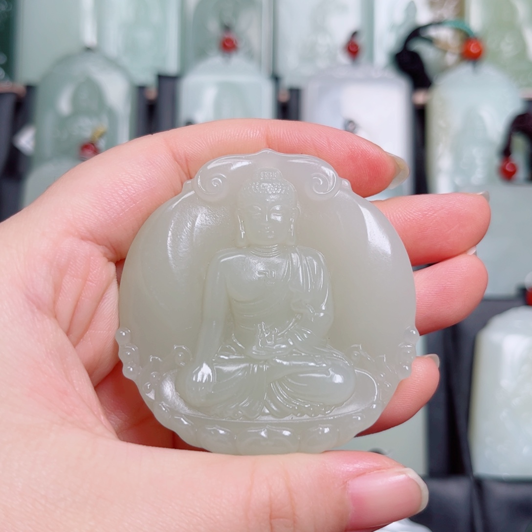 和田玉未镶嵌挂件