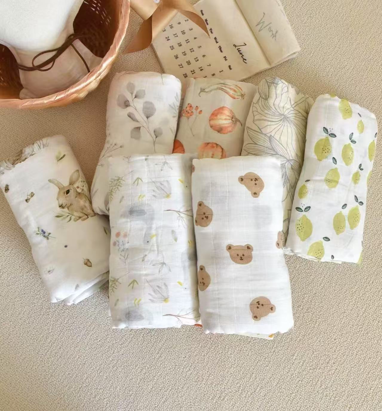 （柚宁粉丝专属）ins韩版多层纱全棉毛巾纱布棉毛巾新生宝宝可用