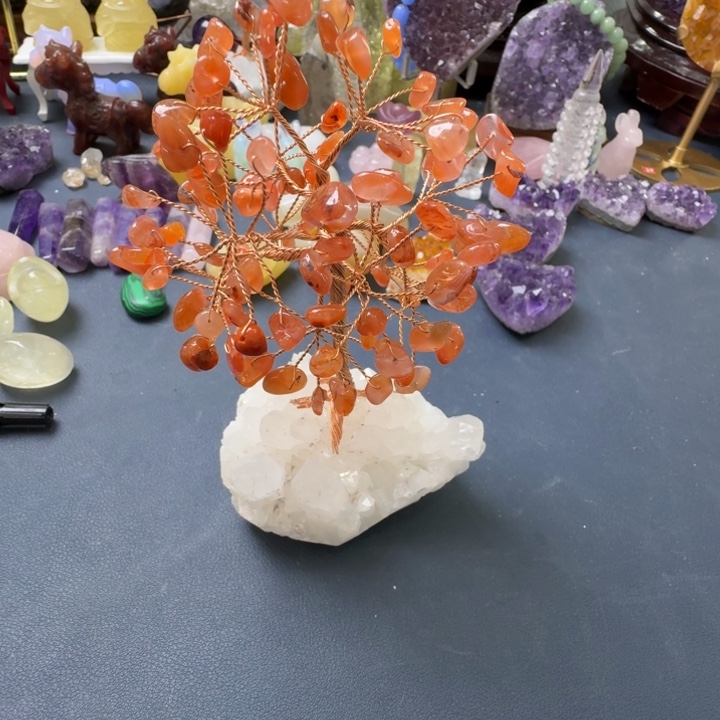 石材天然水晶摆件