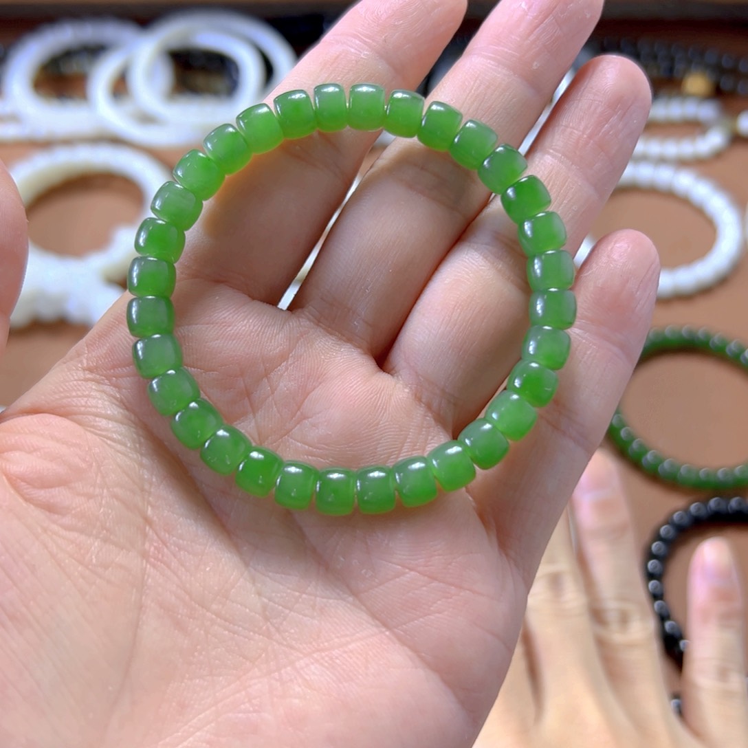 和田玉手串未镶嵌