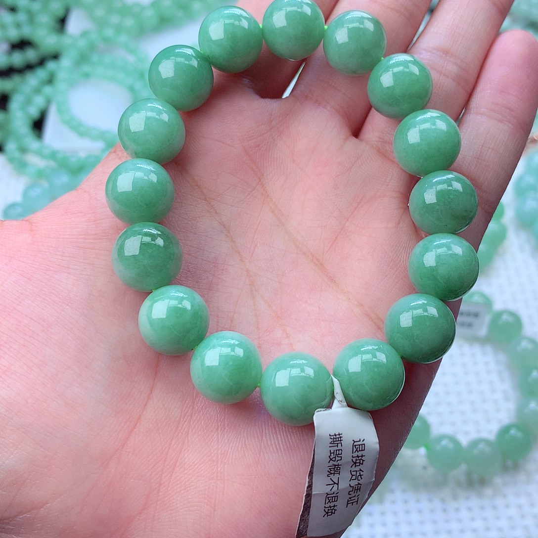 翡翠未镶嵌毛衣链卡13