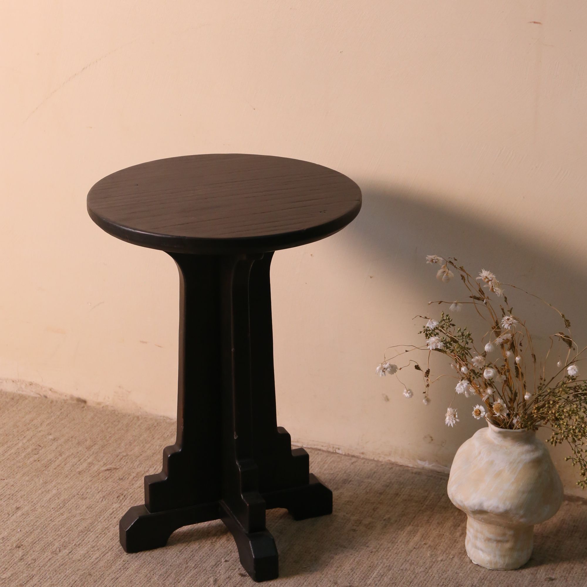 沐野家具 桤木几何边几 简约创意家用边几沙发茶几花几