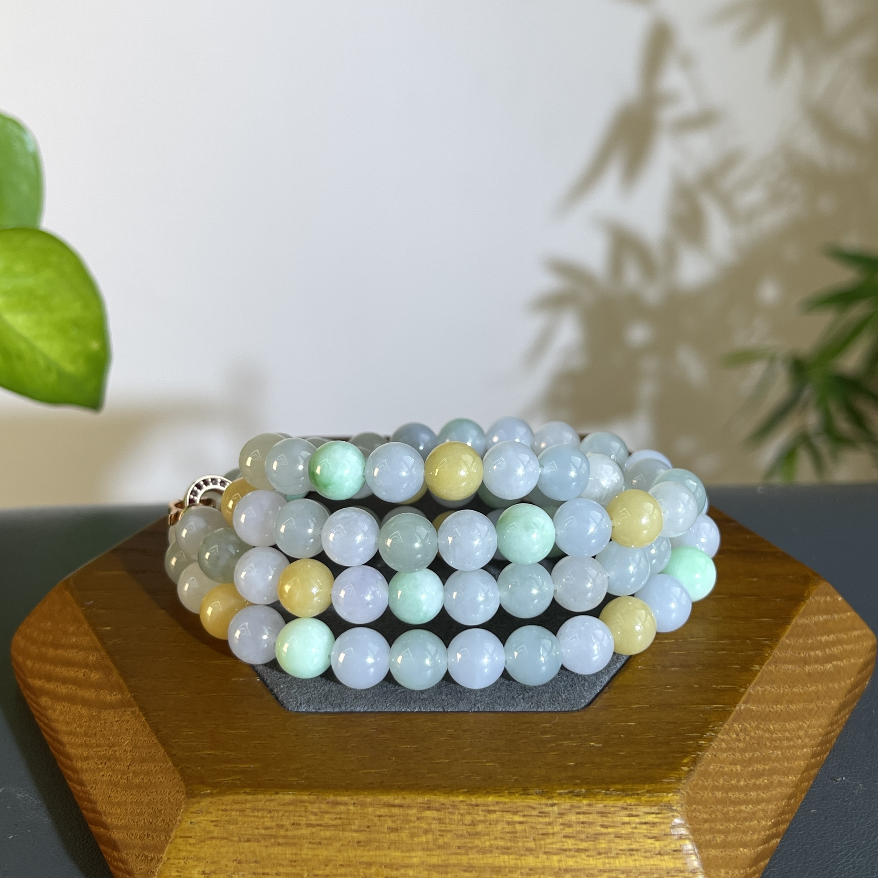 JCA06-102  天然缅甸A货翡翠  翡翠珠链