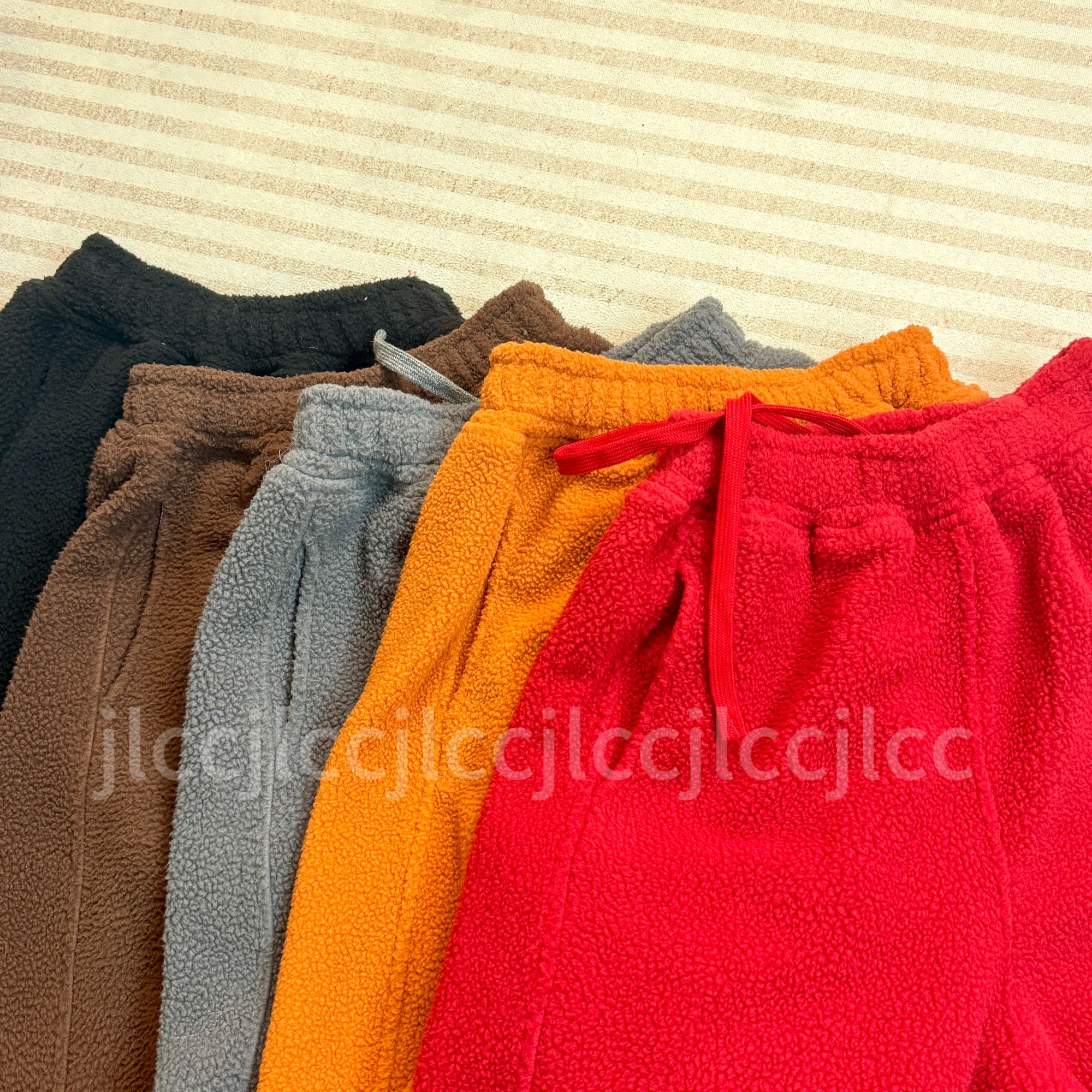 【JLCC】（薄款400g）冬季休闲百搭冬季松紧腰抽绳保暖休闲卫裤6016