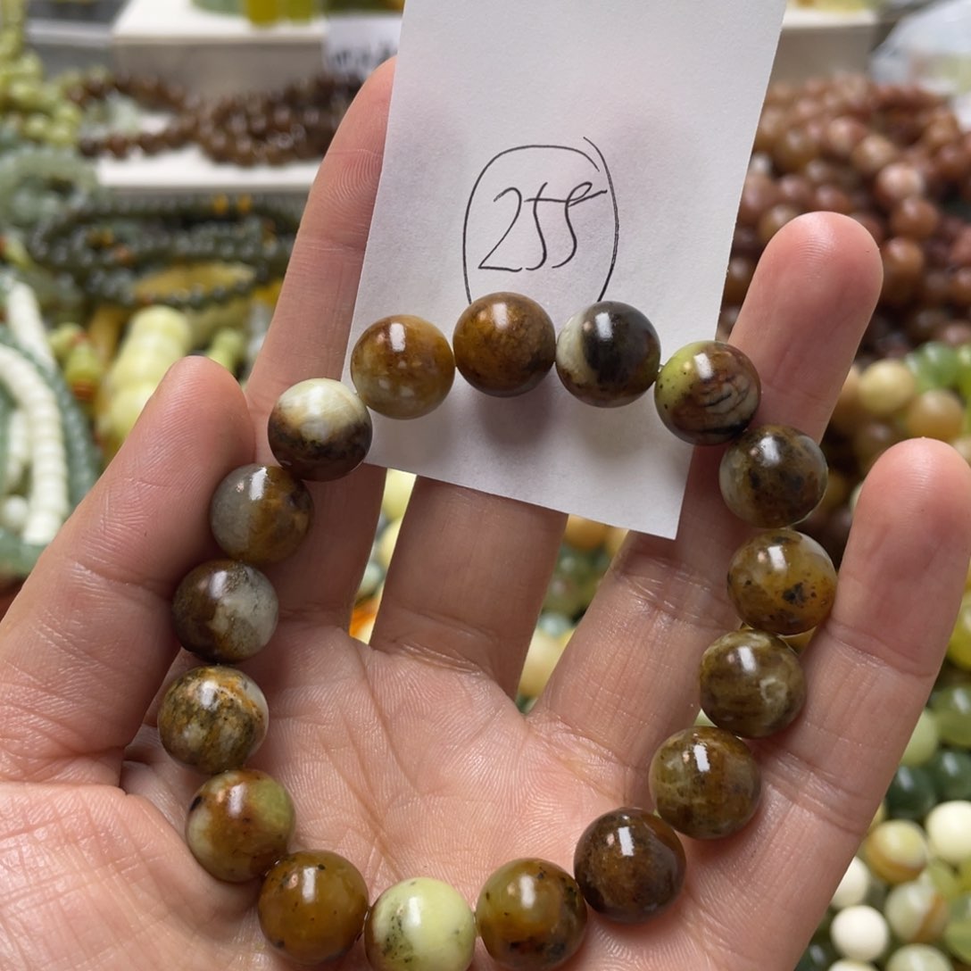 蛇纹石玉手链未镶嵌