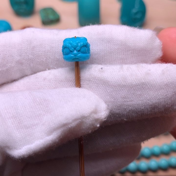 绿松石醒狮8.6未镶嵌