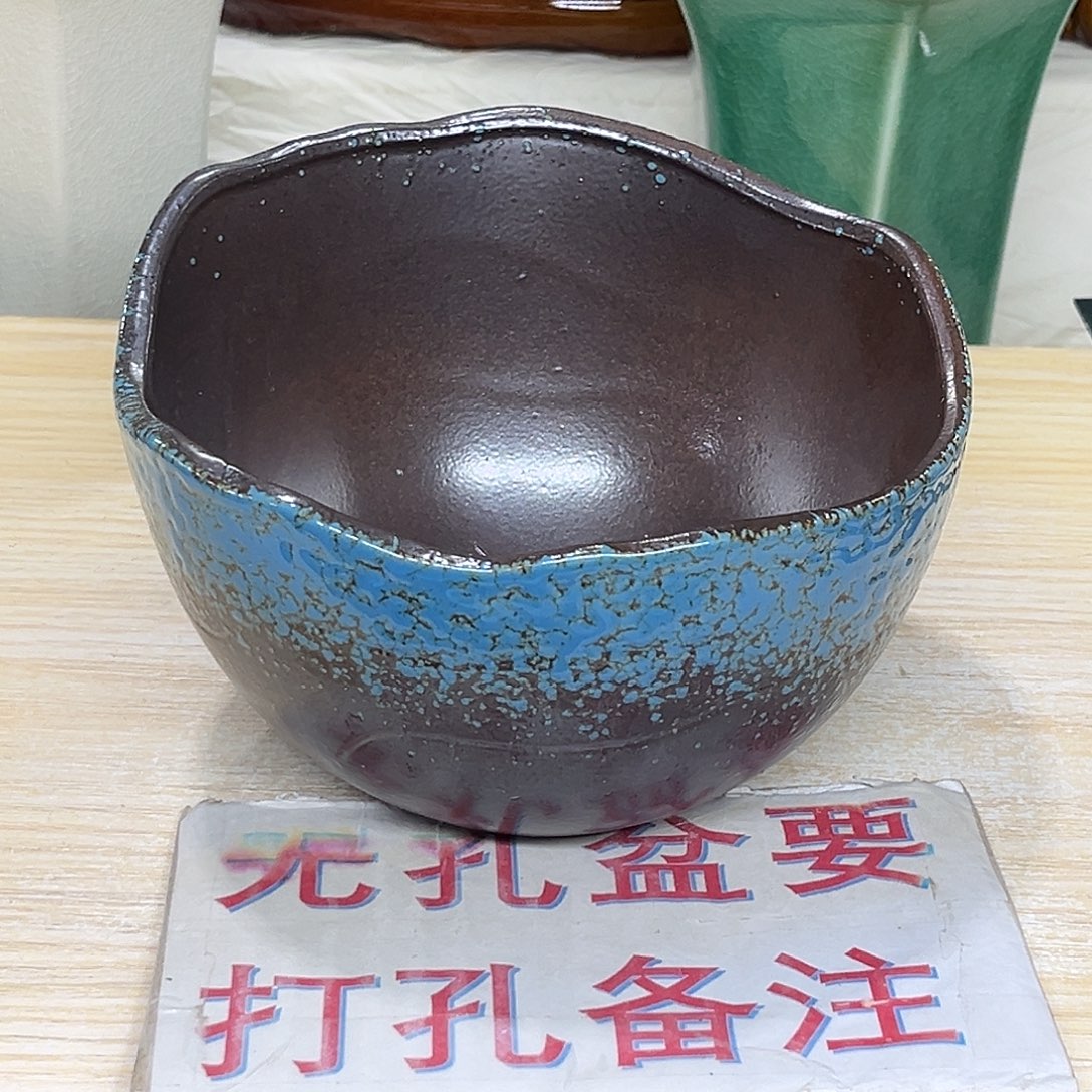 陶瓷绿植多肉微瑕花盆口径16*9无孔