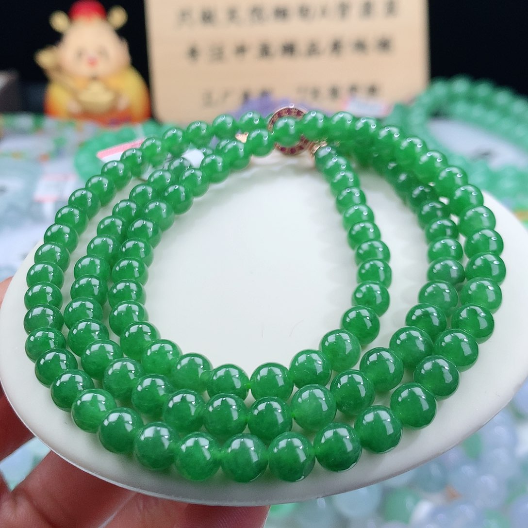 翡翠手链未镶嵌卡6