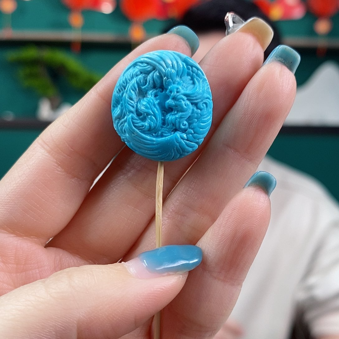 绿松石珠宝奇石未镶嵌