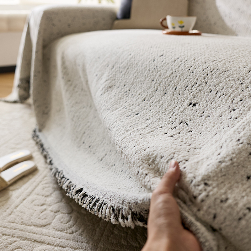 2025秋冬季新款毛绒沙发巾盖布四季通用一整张全包盖巾盖毯防猫抓