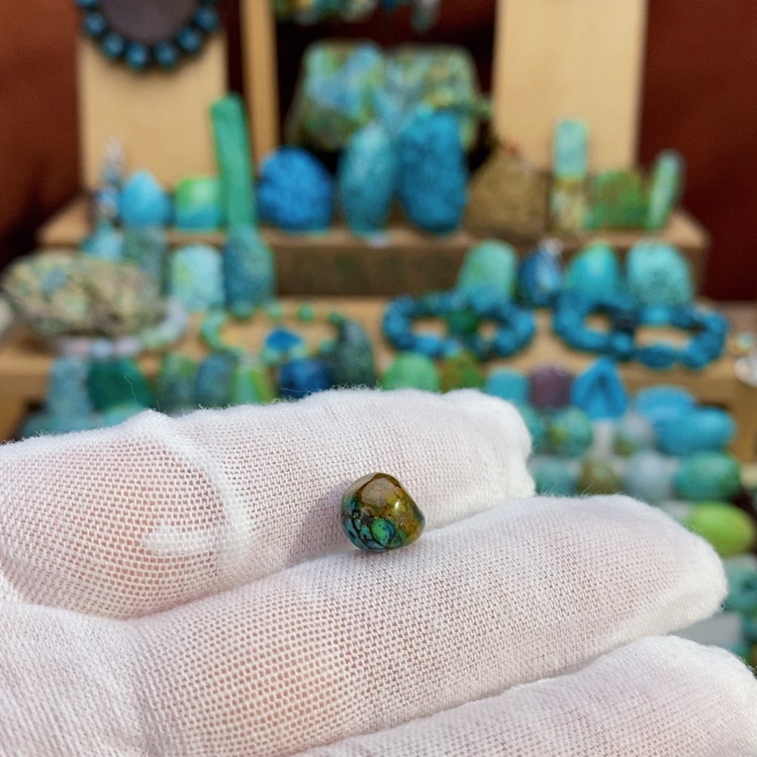 定制绿松石三彩糖豆