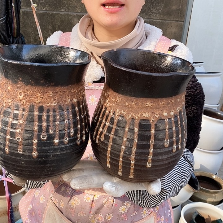 紫砂花盆瑕疵口15高20