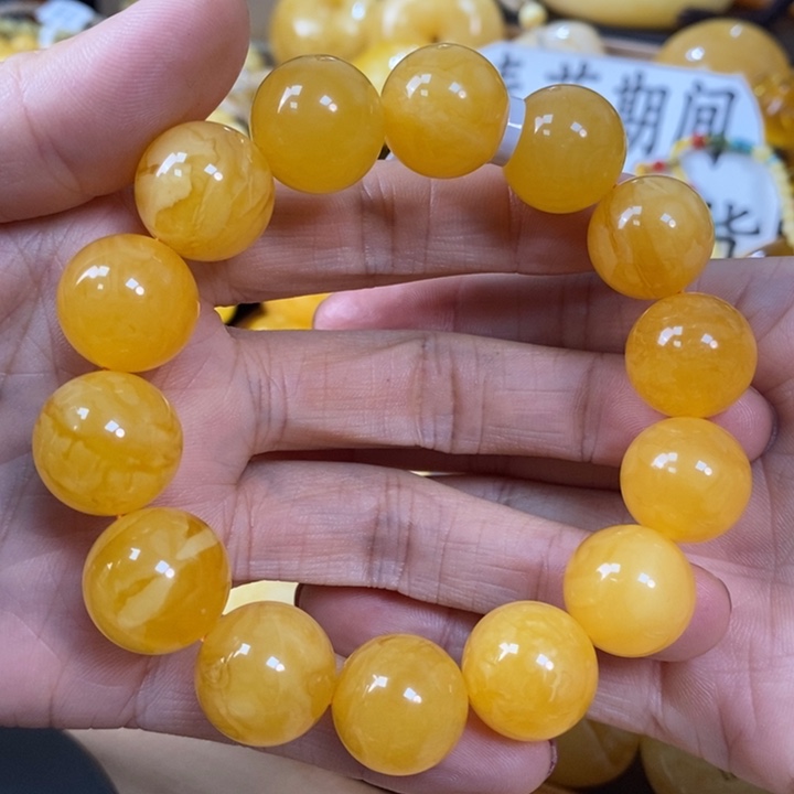 琥珀颈饰未镶嵌单圈