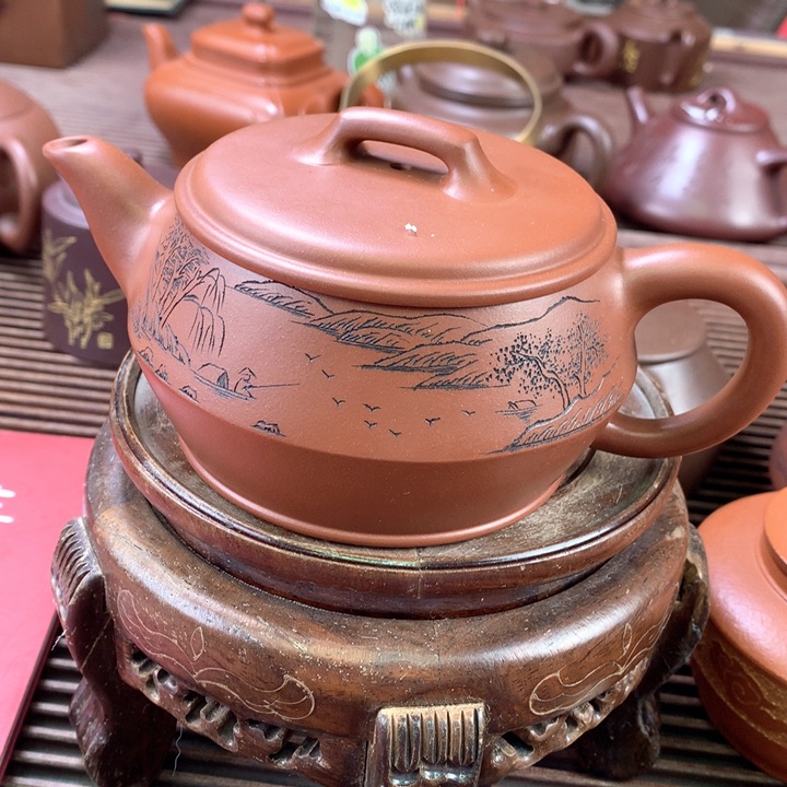 紫砂茶壶民**彬原矿手工194