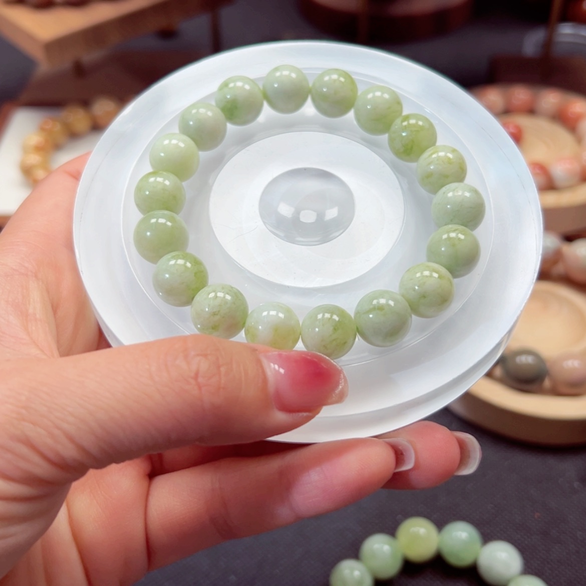 【闪购商品】石英质玉手链未镶嵌我***虫30