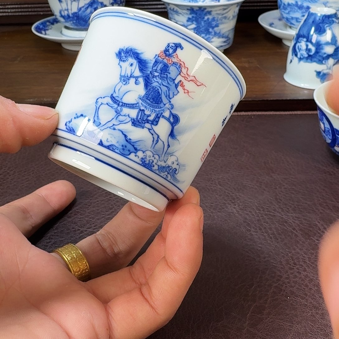 瓷片当代景德镇陶瓷手绘茶具