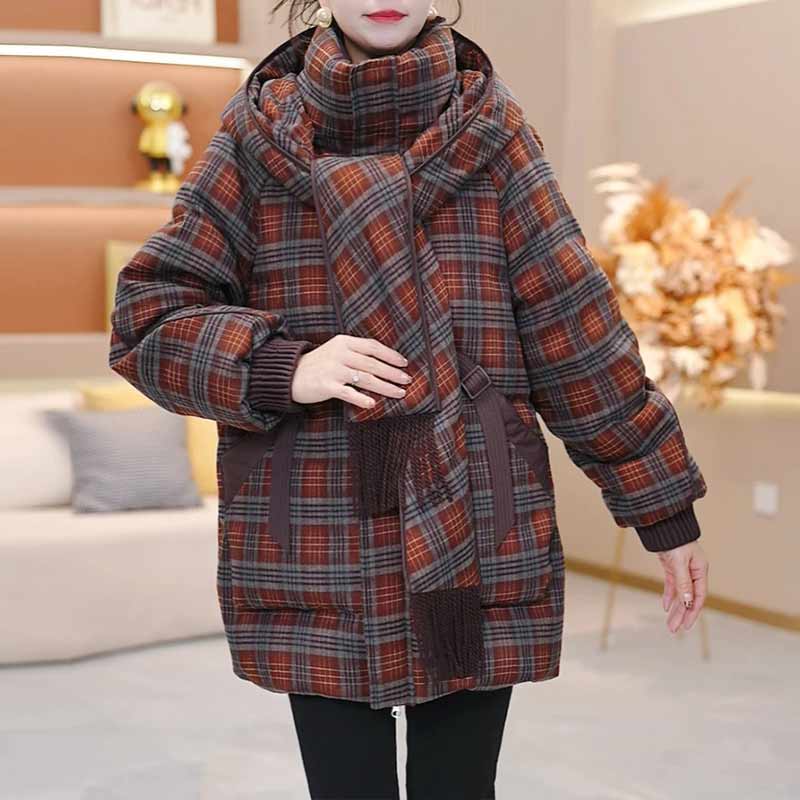 香朵儿【时尚莫瑞】时尚莫瑞系百搭新款外套穿搭休闲保暖女装棉服