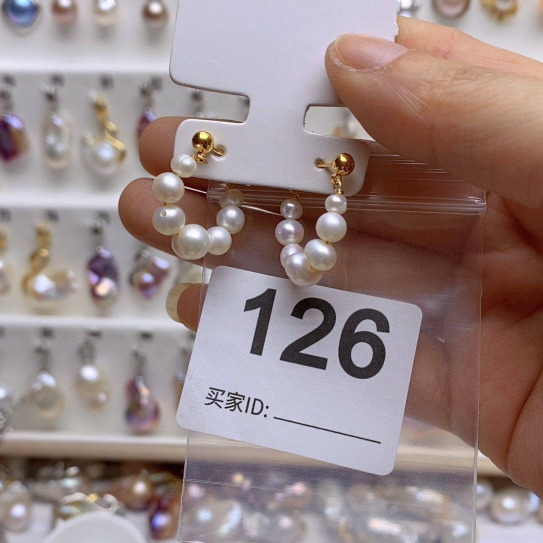 淡水珍珠颈饰银S925镶嵌126