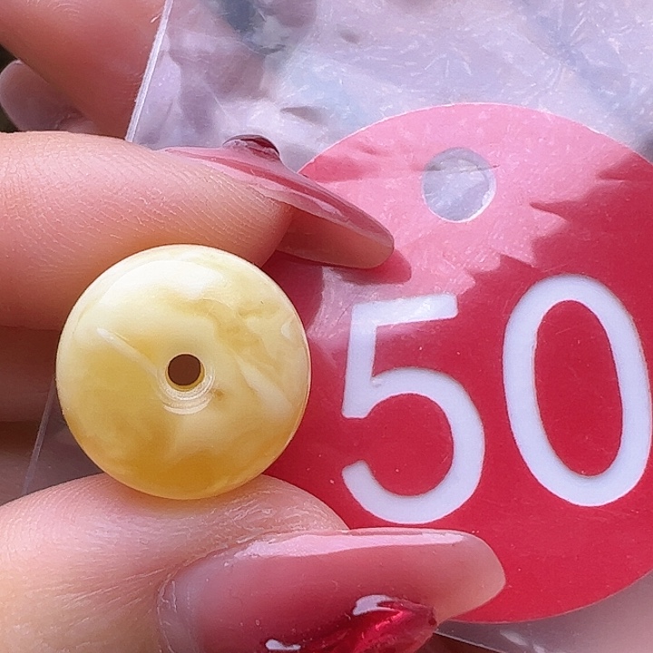 蜜蜡裸石未镶嵌14/9.2mm 墩子