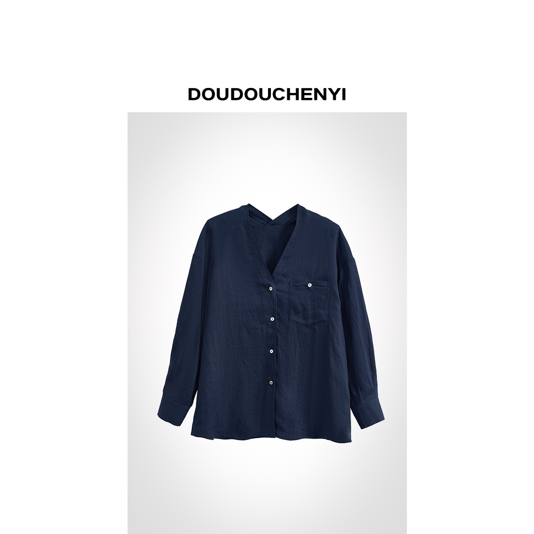 【DOUDOUCHENYI】--超薄高支透气裸肤感衬衫-23W220