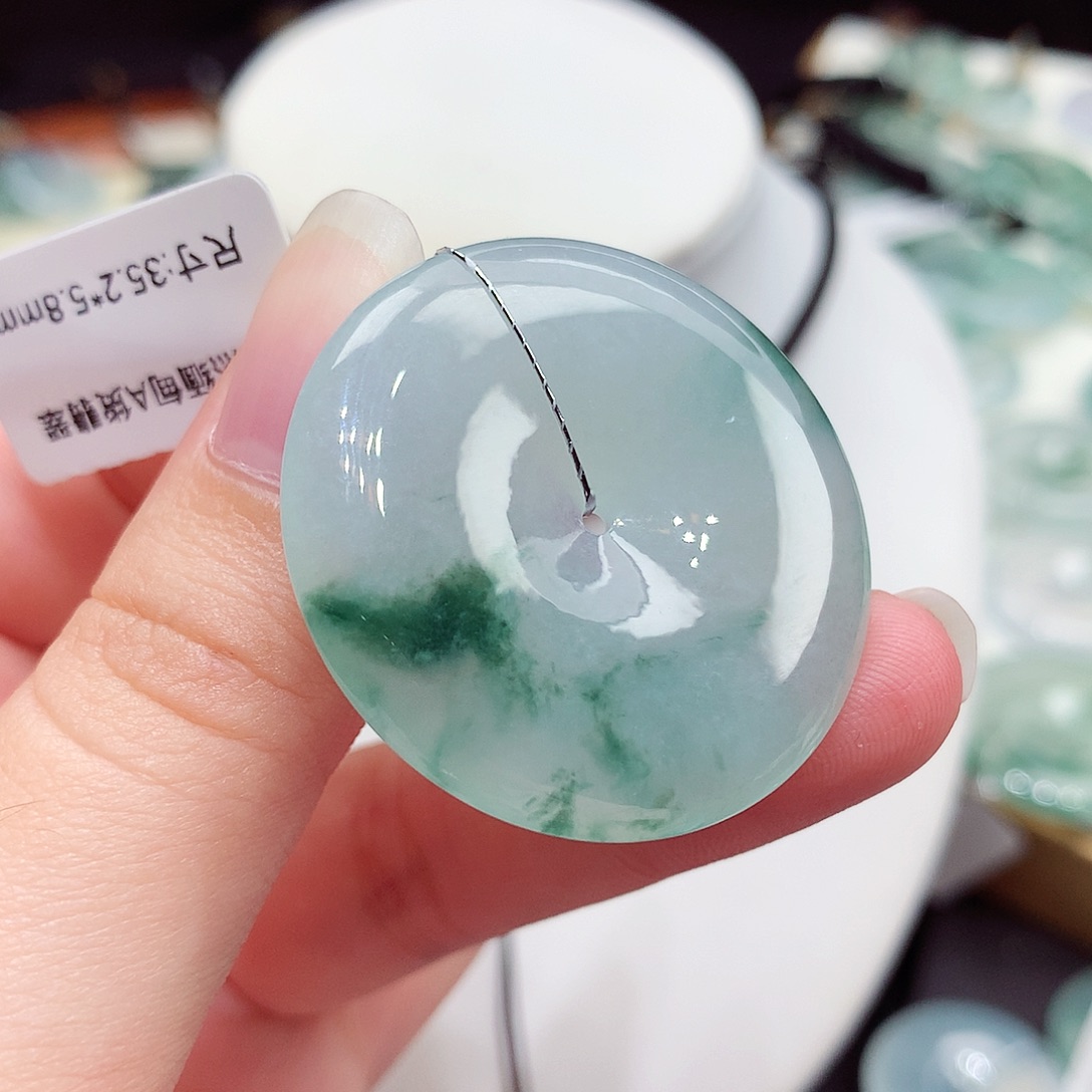 颈饰未镶嵌翡翠翡翠22，35.2/5.8