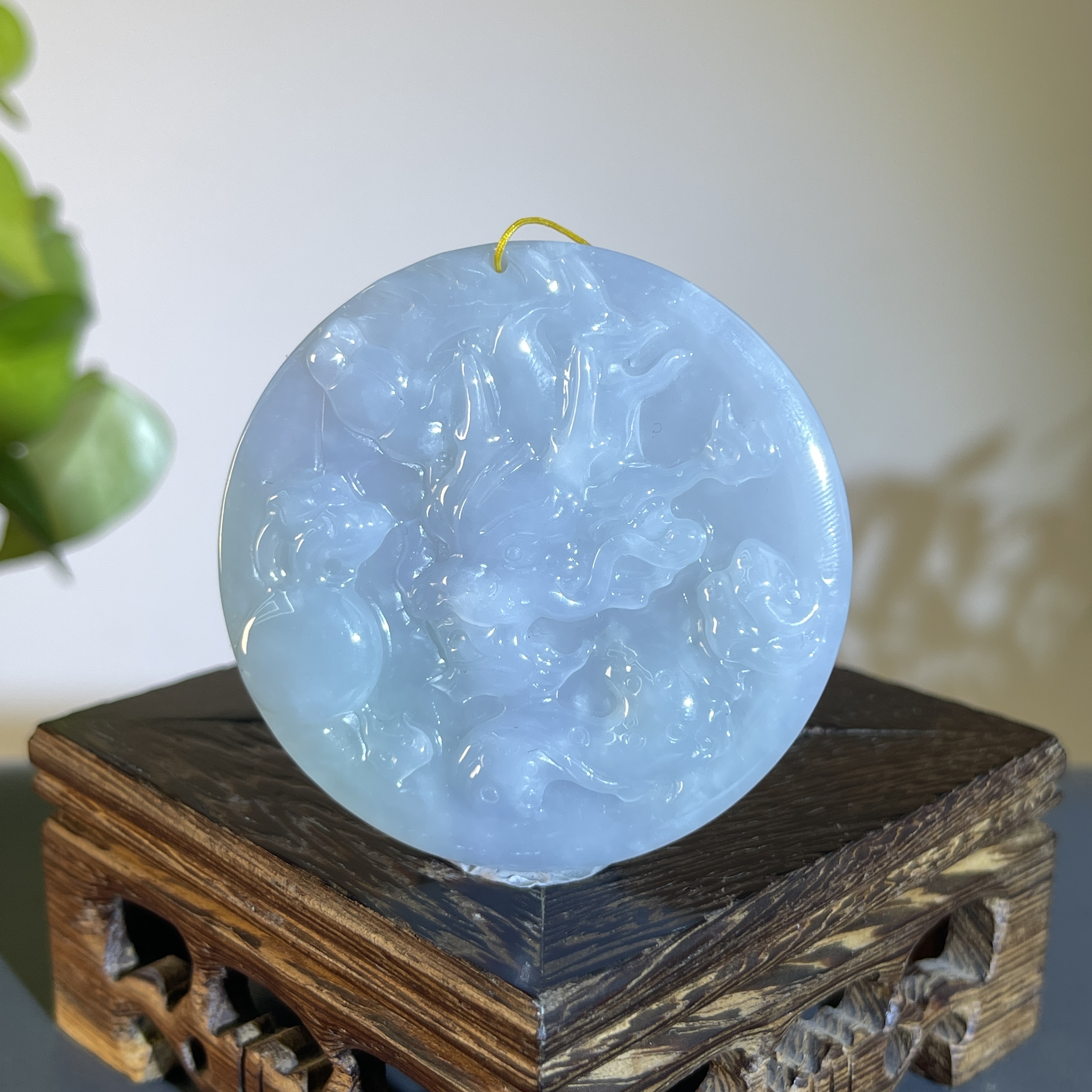 JTA27-191 天然缅甸翡翠A货 龙牌