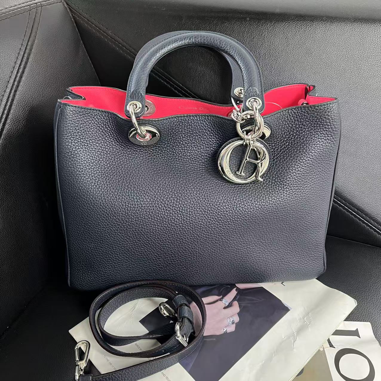 95新 DIOR/迪奥 捐金沉珠/VIP手提斜挎包