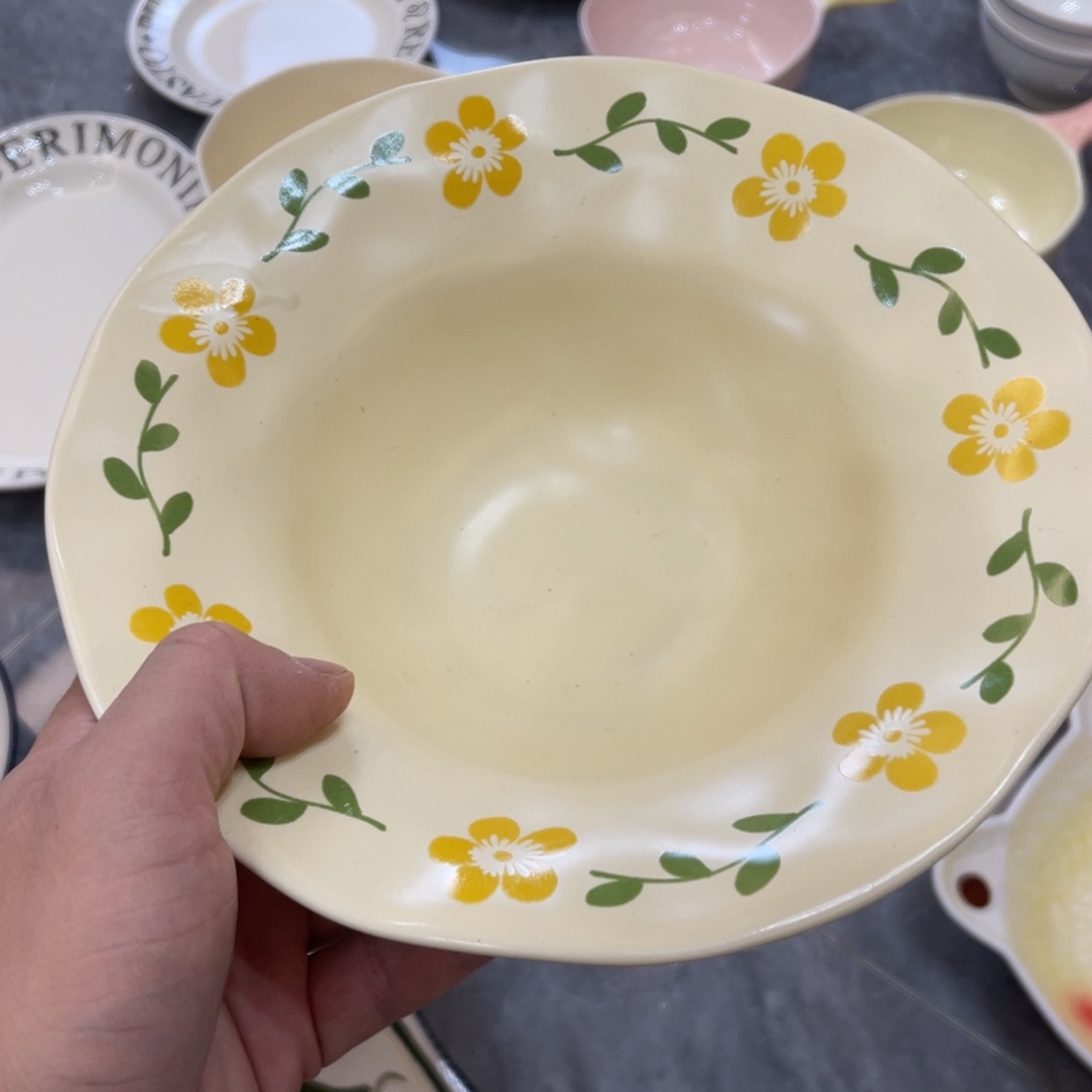 陶瓷微瑕餐具介意勿拍，满18飞！