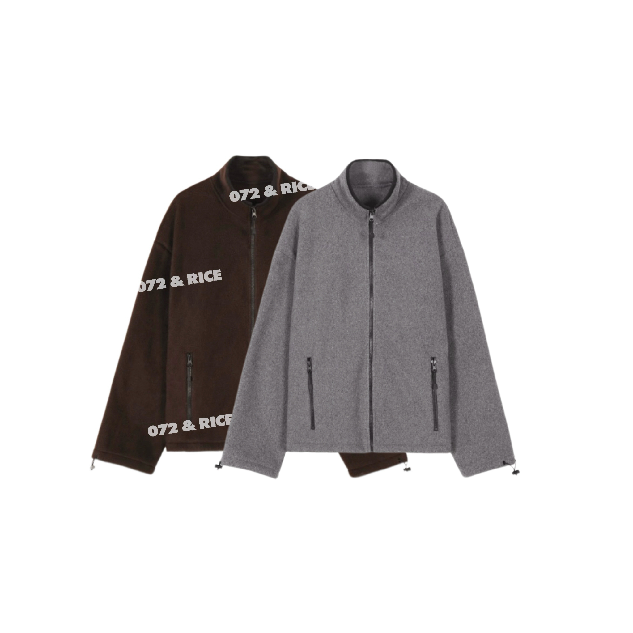 072 & RICE【奇妙外套】秋季休闲立领拉链长袖外套 N-32NF20