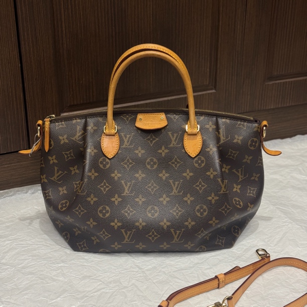 95新 LouisVuitton/路易威登 经典老花饺子包/二奢