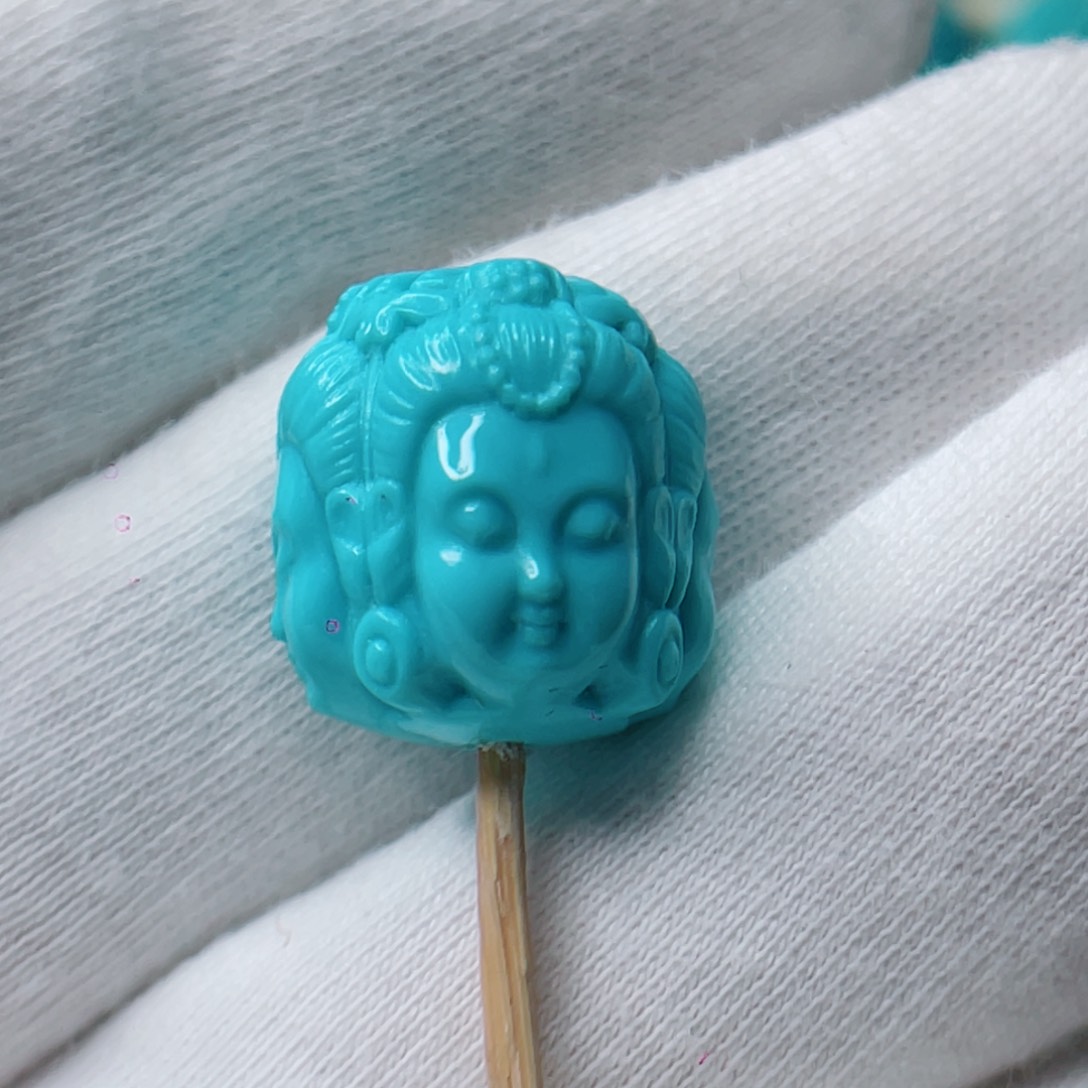 绿松石未镶嵌颈饰卡14.6-15.8