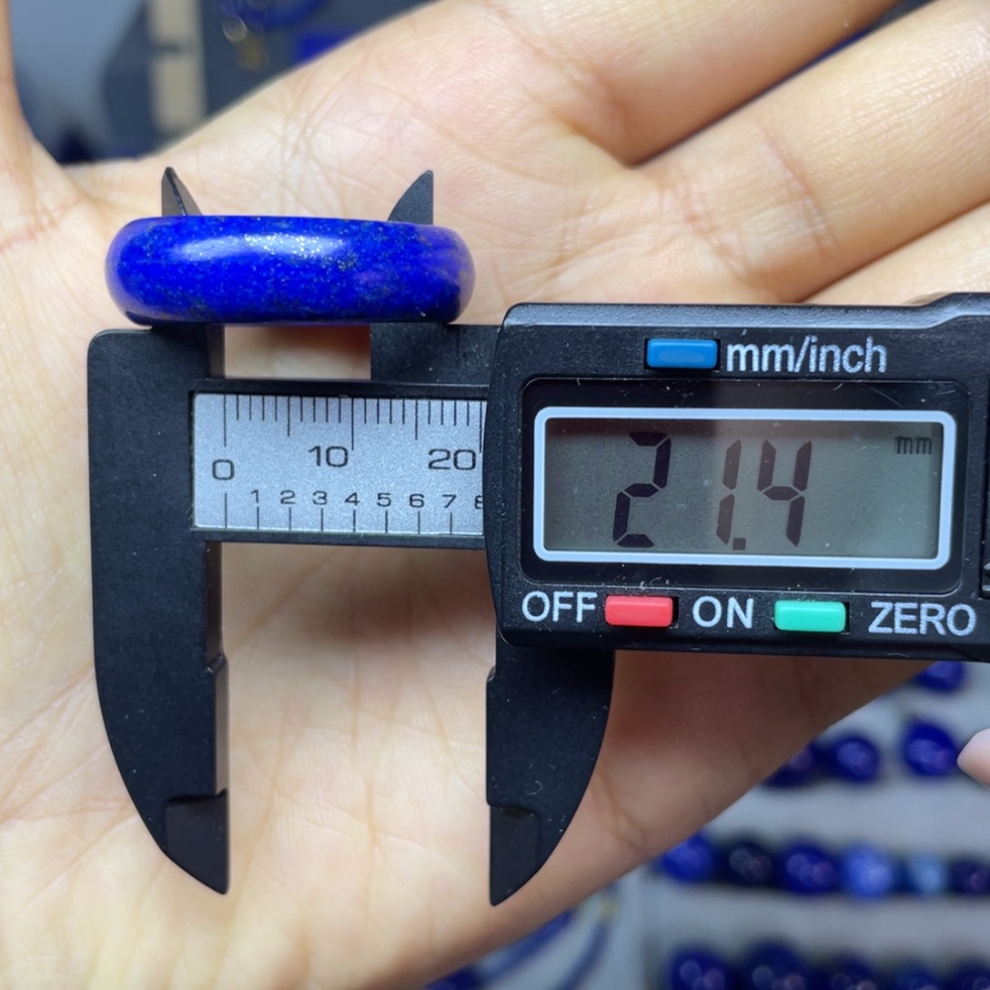 青金石21mm内径指环未镶嵌