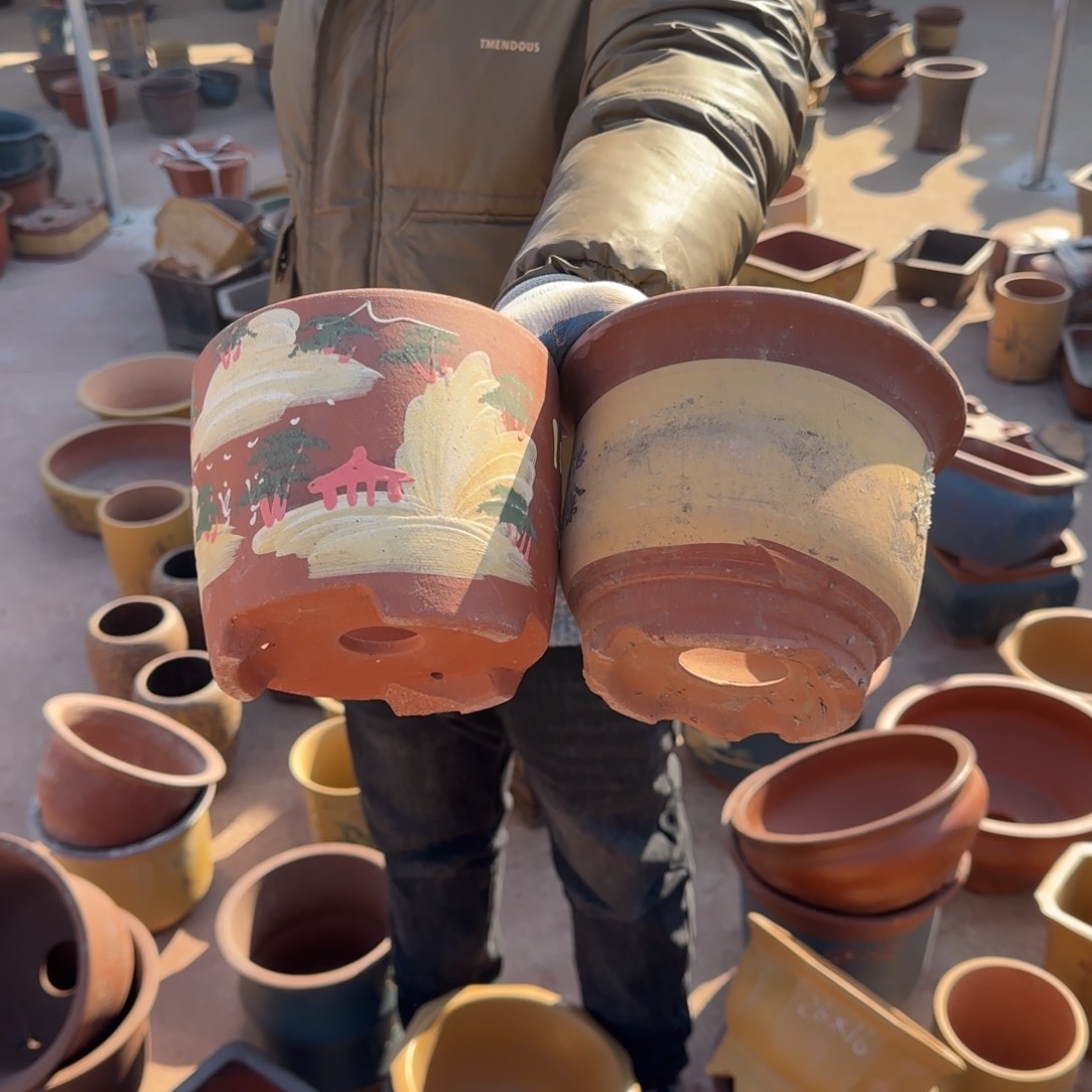 紫砂花盆瑕疵和瑕疵