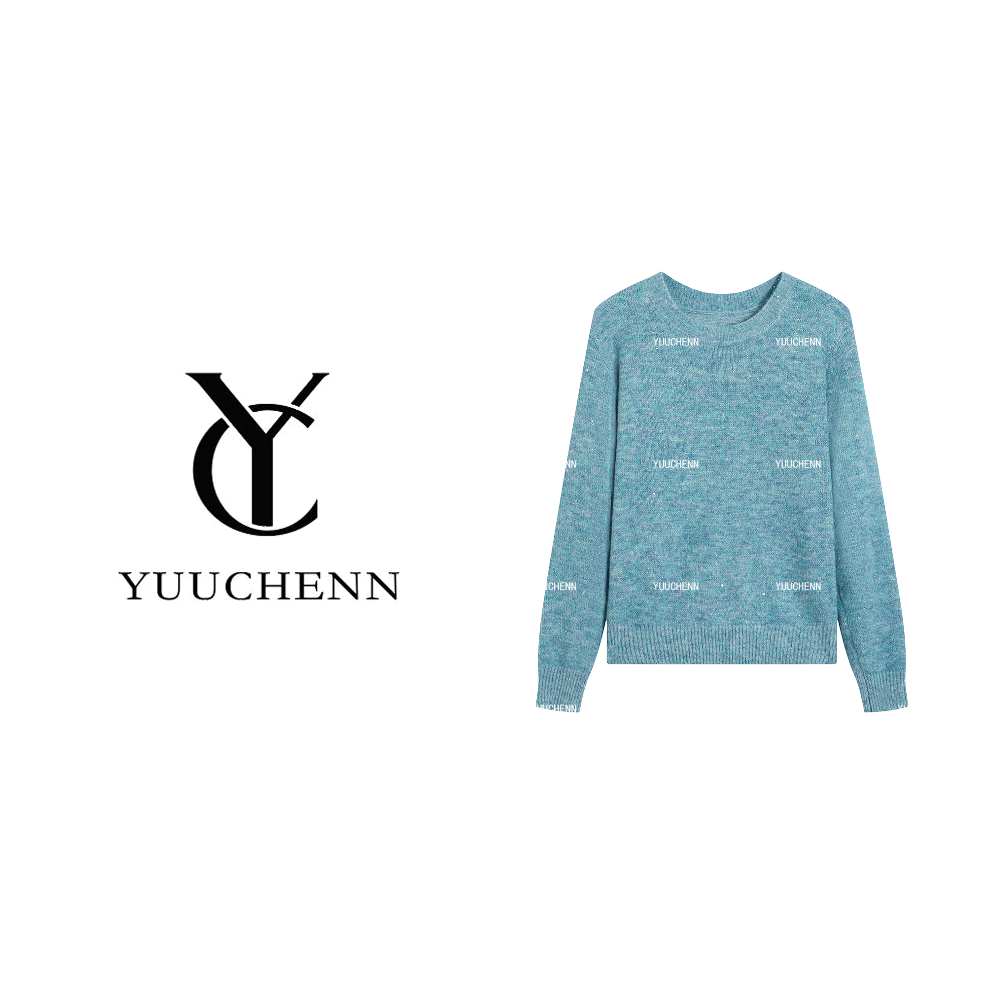 YUUCHENN“慵懒午后”羊毛法式针织冬慵懒风毛针织衫秋冬25C-W80114