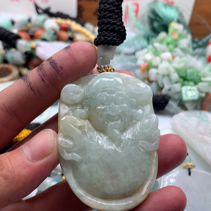 颈饰未镶嵌翡翠保真天然a货翡翠
