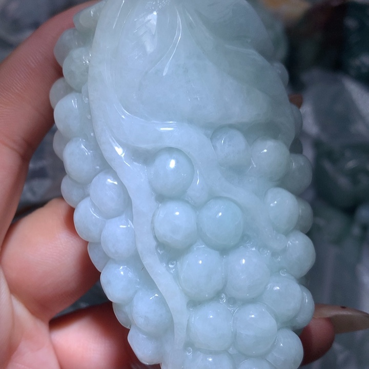 翡翠未镶嵌颈饰保真天然A货翡翠