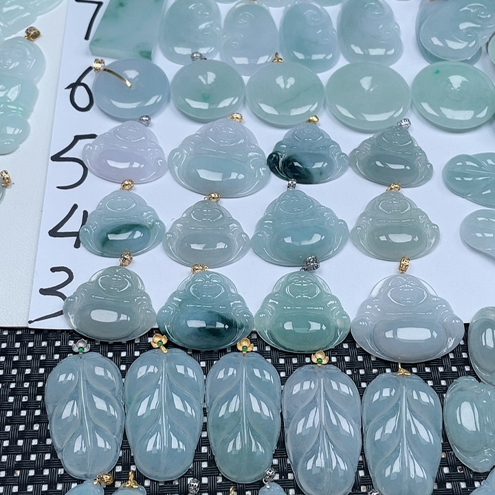 翡翠未镶嵌颈饰天然翡翠吊坠